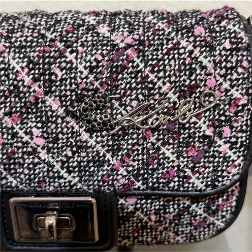 Karl Lagerfeld Paris Agyness Small Flap Crossbody - Picture 2 of 9